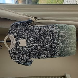 Zara blue/green sequin dress Small
